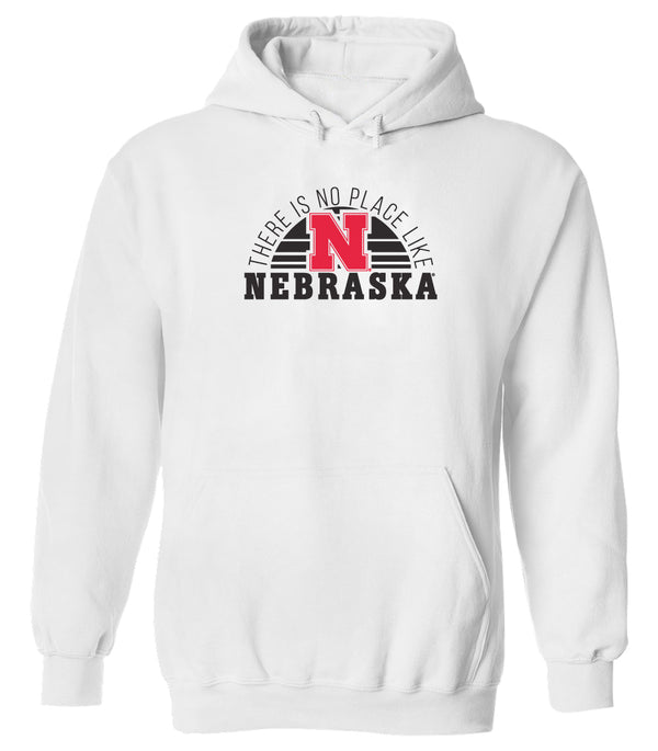 Women's Nebraska Huskers Hooded Sweatshirt - No Place Like Nebraska