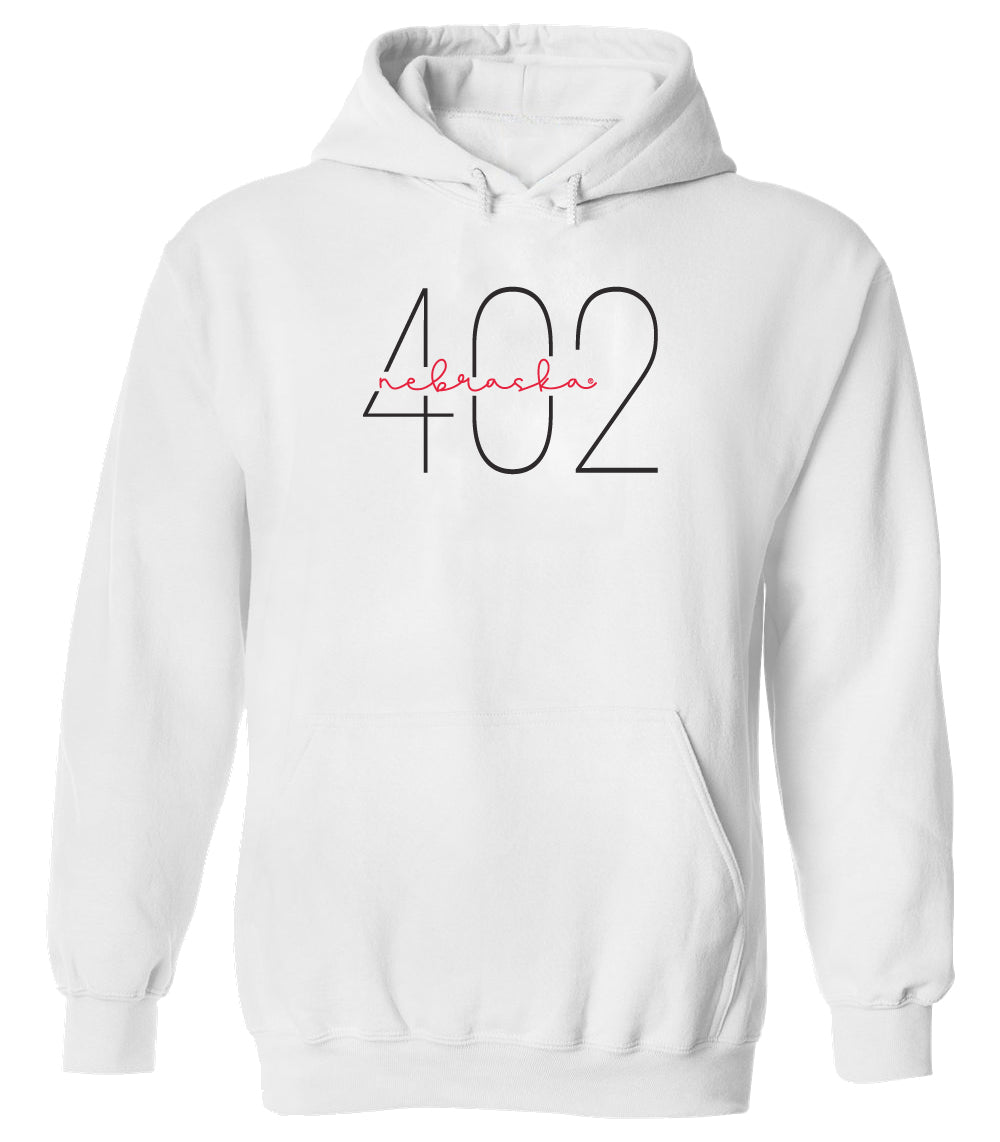 Women's Nebraska Huskers Hooded Sweatshirt - 402 Area Code