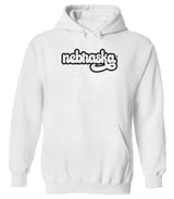 Women's Nebraska Huskers Hooded Sweatshirt - Black Retro nebraska