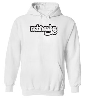 Women's Nebraska Huskers Hooded Sweatshirt - Black Retro nebraska