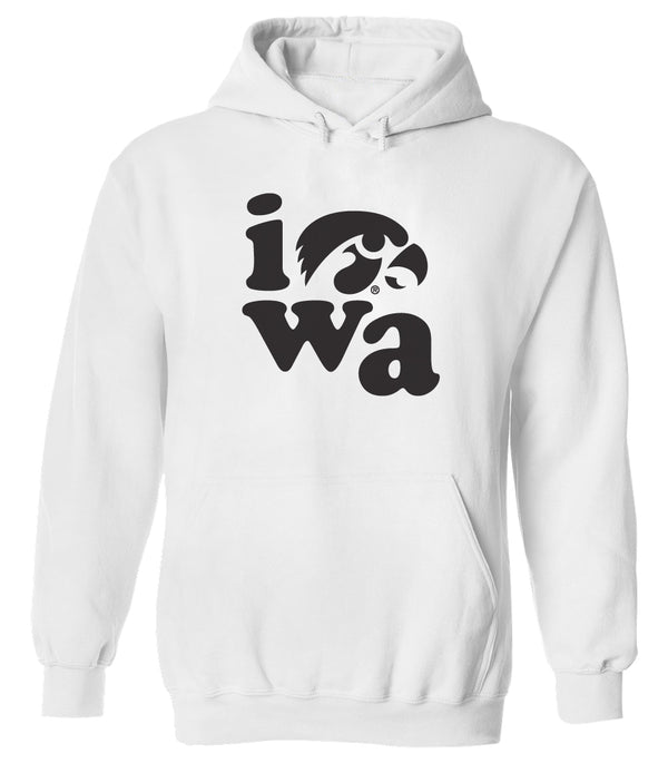 Women's Iowa Hawkeyes Hooded Sweatshirt - Iowa Stacked