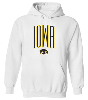 Women's Iowa Hawkeyes Hooded Sweatshirt - IOWA Arc with Tigerhawk