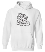 Women's Iowa Hawkeyes Hooded Sweatshirt - Retro Let's Go Hawks