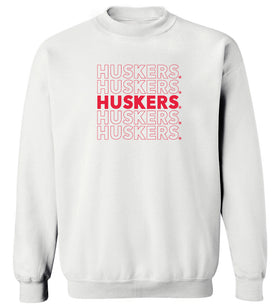 Women's Nebraska Huskers Crewneck Sweatshirt - Huskers x 5