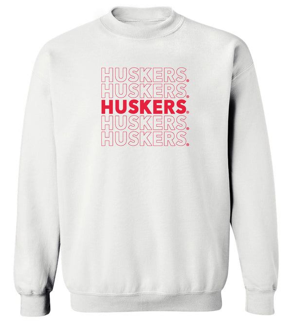 Women's Nebraska Huskers Crewneck Sweatshirt - Huskers x 5
