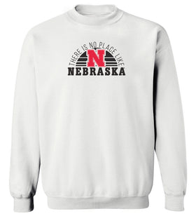 Women's Nebraska Huskers Crewneck Sweatshirt - No Place Like Nebraska