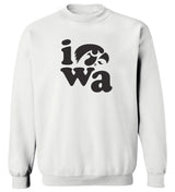 Women's Iowa Hawkeyes Crewneck Sweatshirt - Iowa Stacked