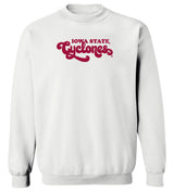 Women's Iowa State Cyclones Crewneck Sweatshirt - Retro ISU Script Cyclones