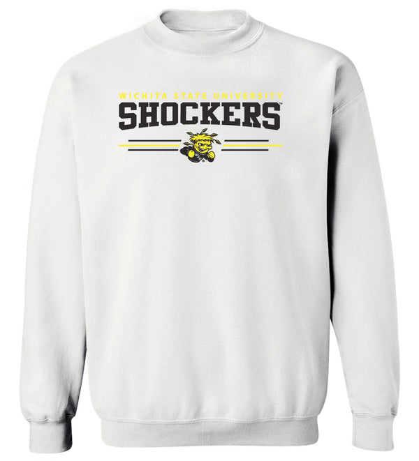 Women's Wichita State Shockers Crewneck Sweatshirt - Wichita State Shockers 3 Stripe
