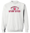 Women's Utah Utes Crewneck Sweatshirt - U of U Arch with Circle Feather Logo