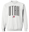 Women's Utah Utes Crewneck Sweatshirt - Giant Arc UTAH and Logo