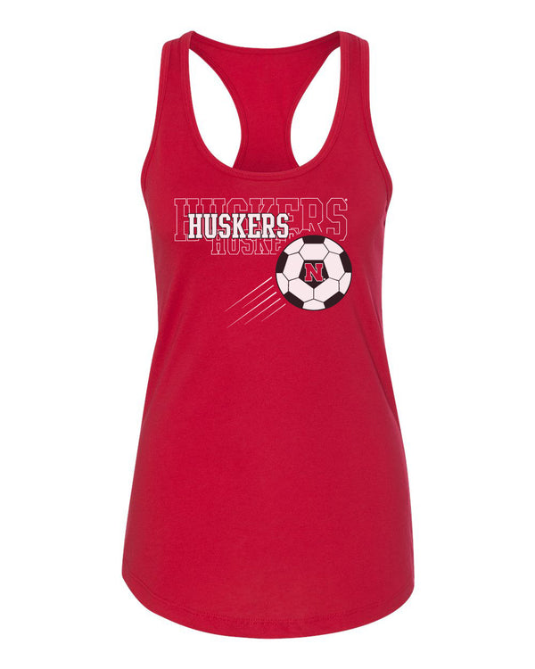 Women's Nebraska Huskers Soccer Racerback Tank Top