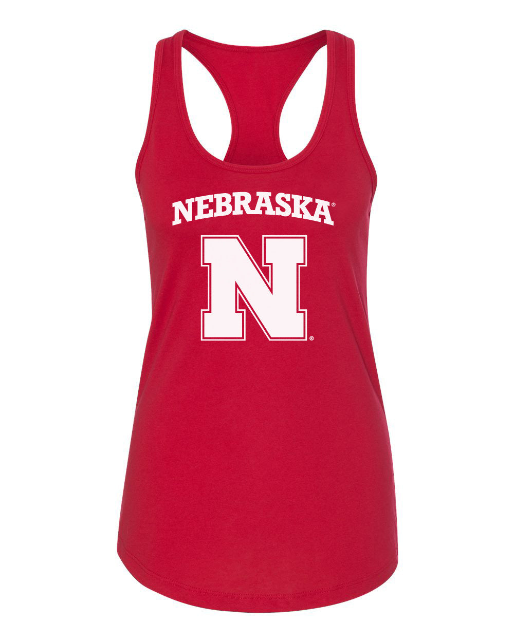 Women's Nebraska Cornhuskers Block N Racerback Tank Top