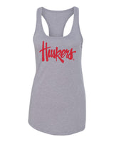 Women's Nebraska Legacy Script "Huskers" Racerback Tank Top