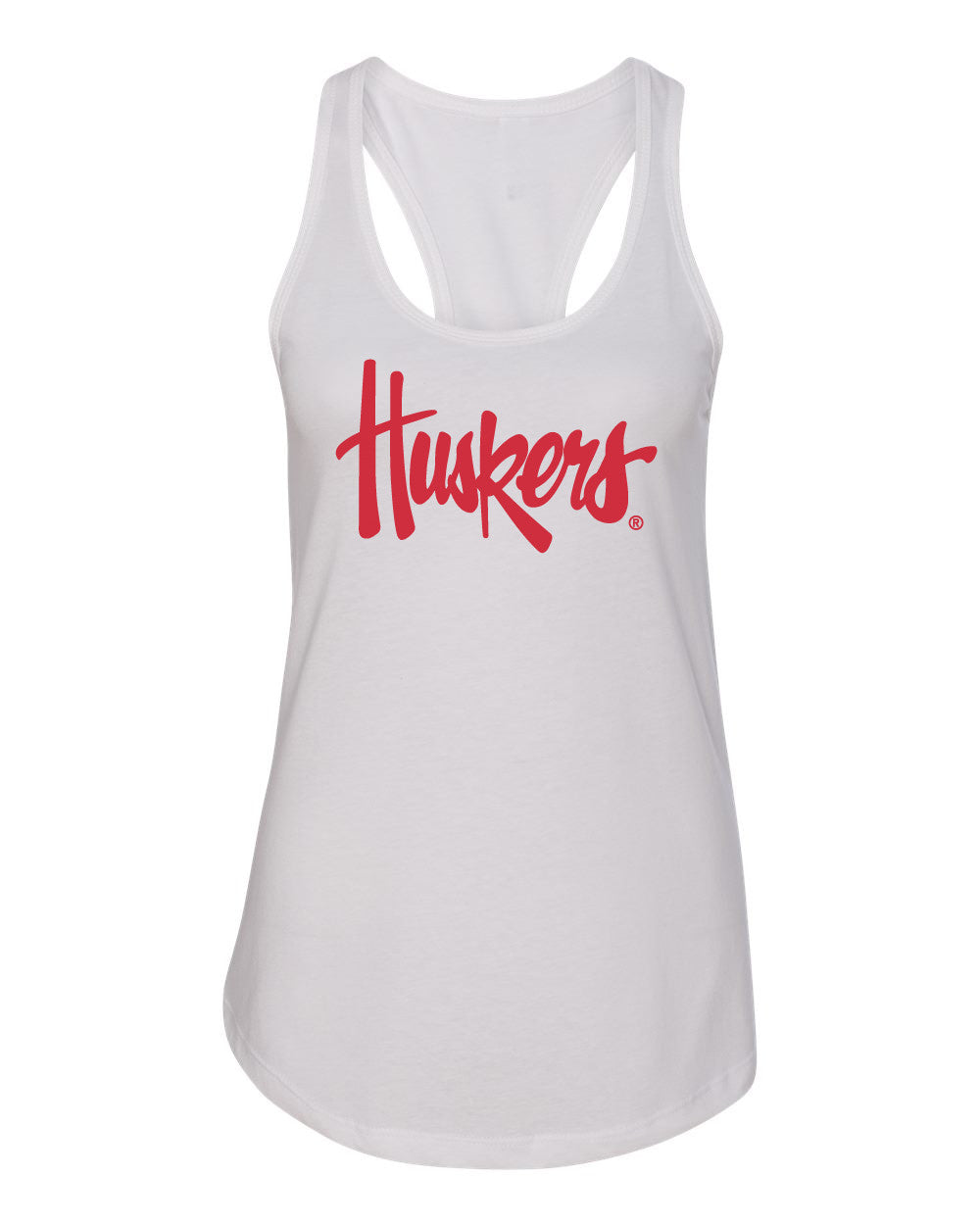 Women's Nebraska Legacy Script "Huskers" Racerback Tank Top