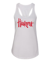 Women's Nebraska Legacy Script "Huskers" Racerback Tank Top