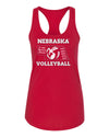 Women's Nebraska Volleyball 5-Time National Champions Racerback Tank Top