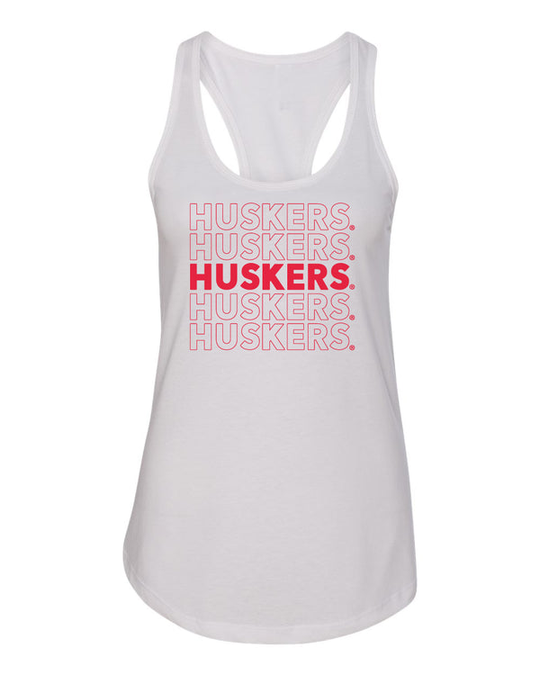 Women's Nebraska Huskers Tank Top - Huskers Times 5