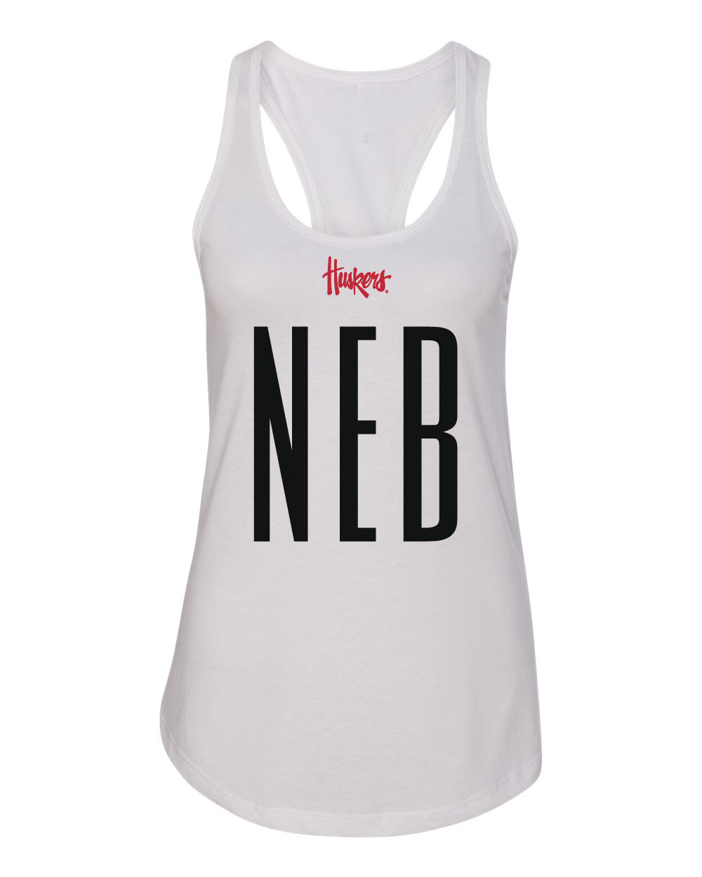 Women's Nebraska Huskers Tank Top - Black NEB