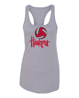 Women's Nebraska Huskers Tank Top - Volleyball Legacy Script Huskers
