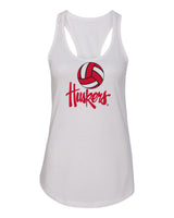 Women's Nebraska Huskers Tank Top - Volleyball Legacy Script Huskers