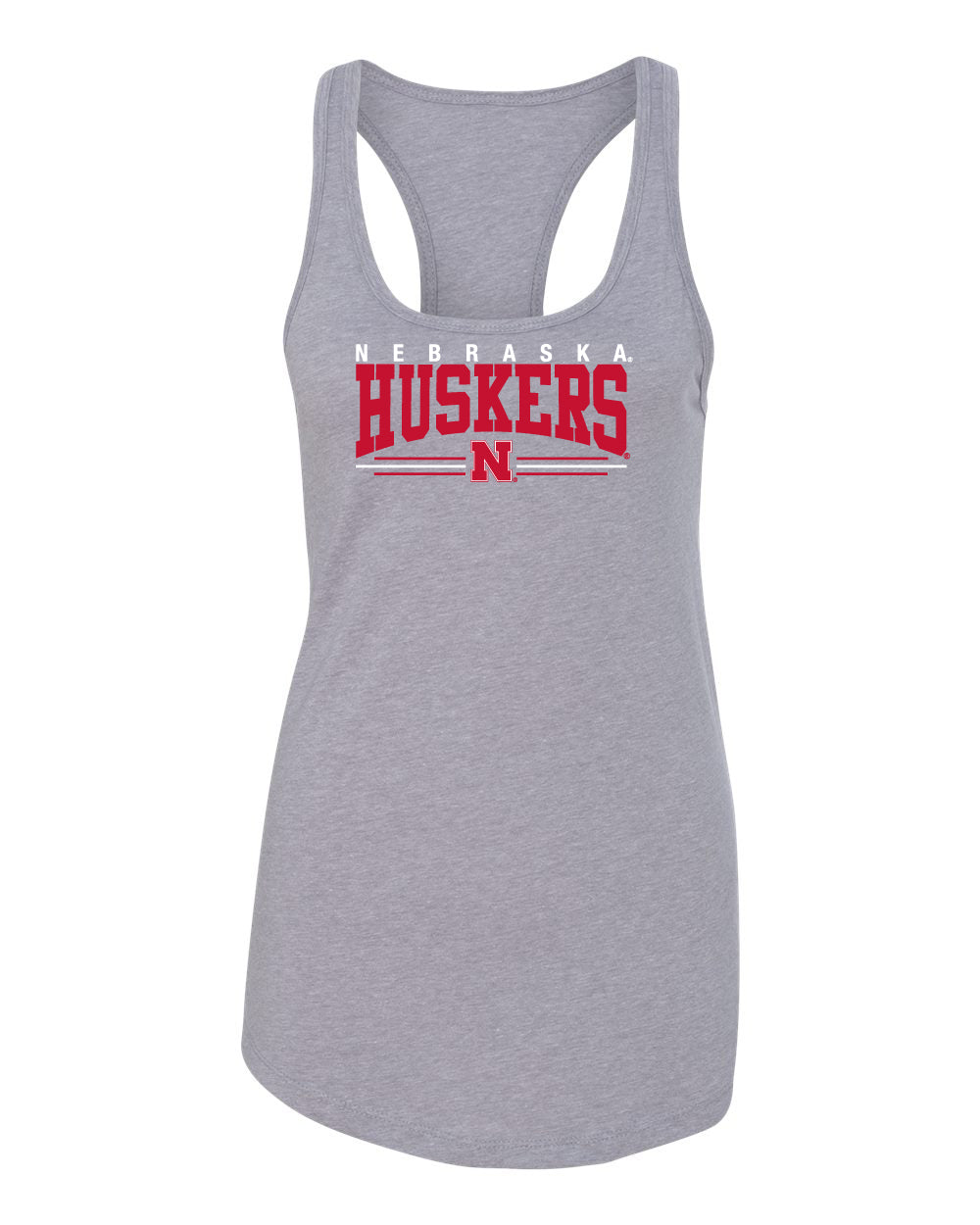 Women's Nebraska Huskers Tank Top - Nebraska Huskers Stripe N