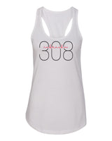 Women's Nebraska Huskers Tank Top - 308 Area Code