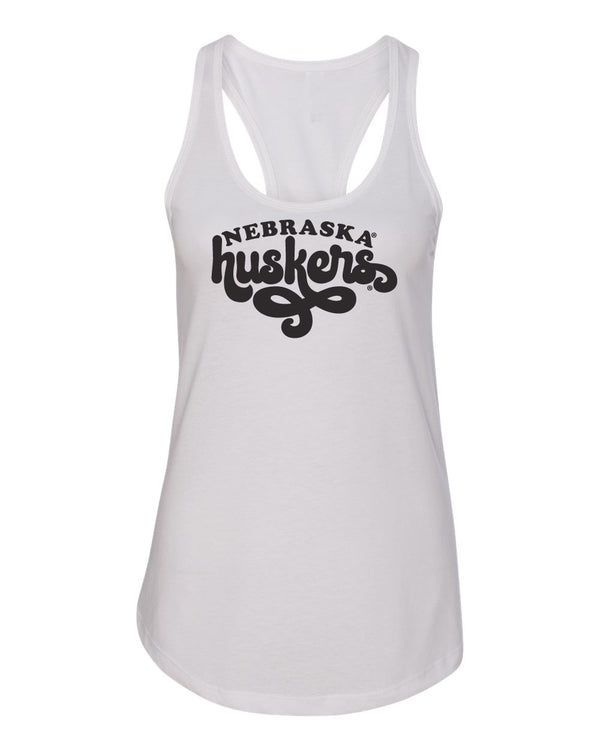 Women's Nebraska Huskers Tank Top - Retro Nebraska Huskers