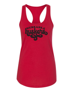 Women's Nebraska Huskers Tank Top - Retro Nebraska Huskers