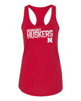 Women's Nebraska Huskers Tank Top - Huskers Stripe Fade