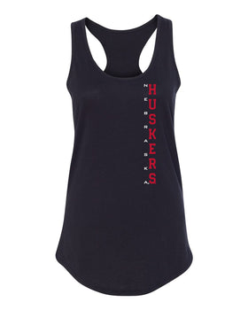 Women's Nebraska Huskers Tank Top - Vertical Nebraska Huskers