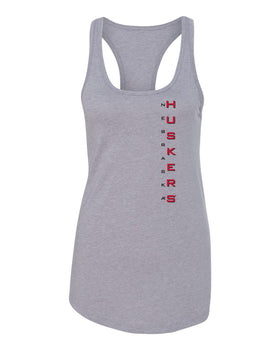 Women's Nebraska Huskers Tank Top - Vertical Nebraska Huskers