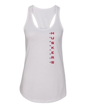 Women's Nebraska Huskers Tank Top - Vertical Nebraska Huskers