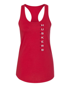 Women's Nebraska Huskers Tank Top - Vertical Nebraska Huskers