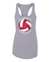 Women's Nebraska Huskers Tank Top - Huskers Volleyball Block N