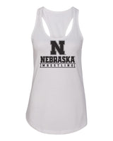 Women's Nebraska Huskers Tank Top - Nebraska Wrestling Black Ink