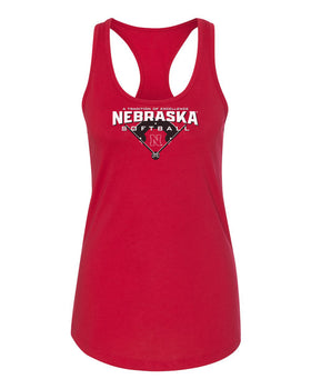 Women's Nebraska Huskers Tank Top - Nebraska Softball Tradition of Excellence