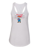 Women's Nebraska Huskers Tank Top - Nebraska Volleyball with Herbie Husker