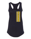 Women's Iowa Hawkeyes Tank Top - Vertical Stripe with HAWKEYES