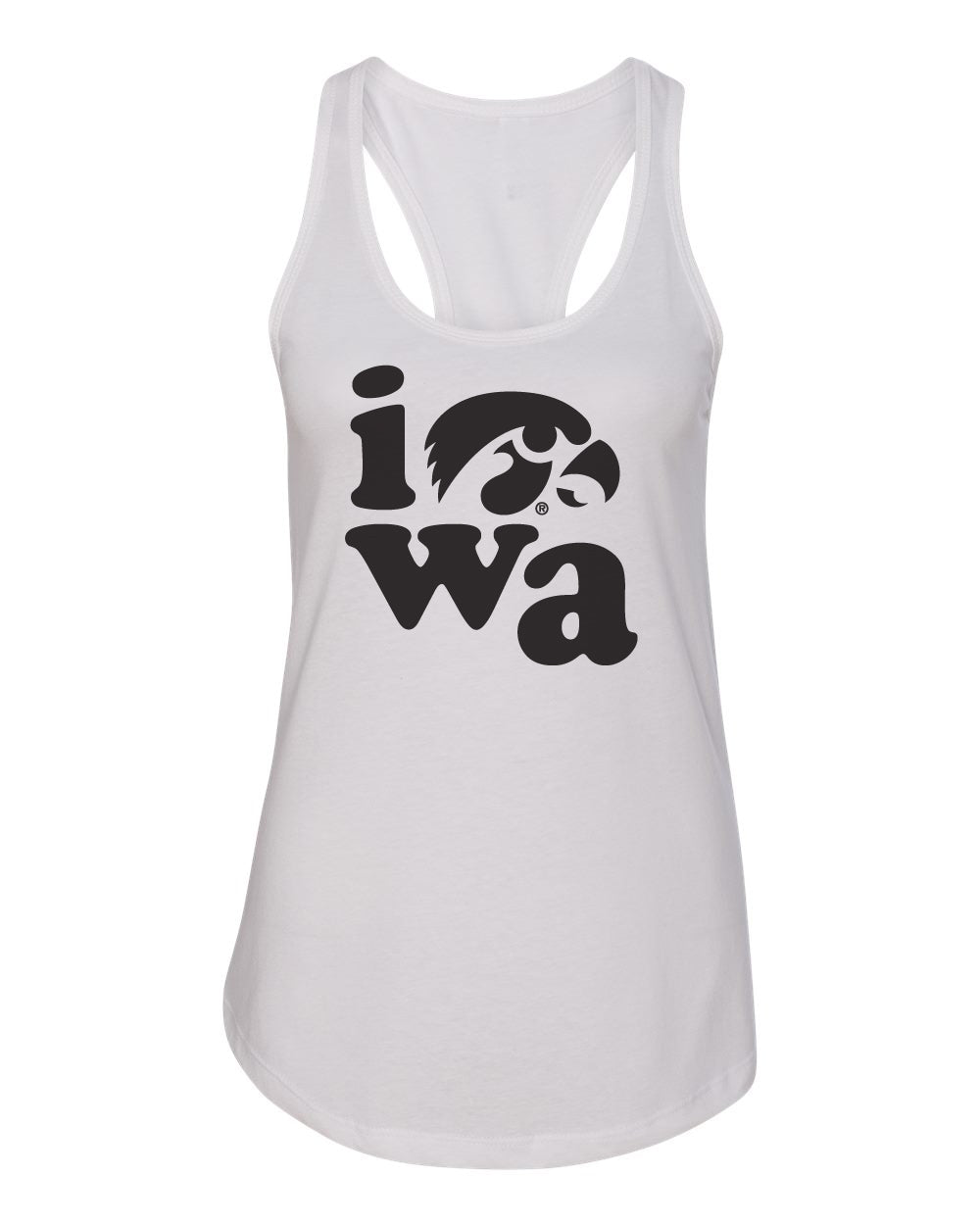 Women's Iowa Hawkeyes Tank Top - Iowa Stacked