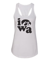 Women's Iowa Hawkeyes Tank Top - Iowa Stacked