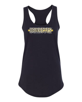 Women's Iowa Hawkeyes Tank Top - Hawkeyes Horizontal Stripe