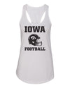 Women's Iowa Hawkeyes Tank Top - Iowa Football Helmet on White