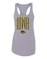 Women's Iowa Hawkeyes Tank Top - Iowa Arch with Tigerhawk