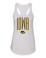 Women's Iowa Hawkeyes Tank Top - Iowa Arch with Tigerhawk