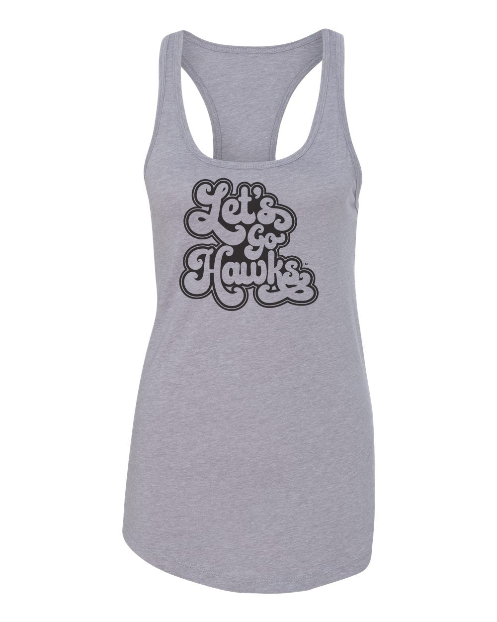Women's Iowa Hawkeyes Tank Top - Retro Let's Go Hawks
