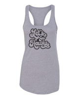 Women's Iowa Hawkeyes Tank Top - Retro Let's Go Hawks