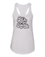 Women's Iowa Hawkeyes Tank Top - Retro Let's Go Hawks