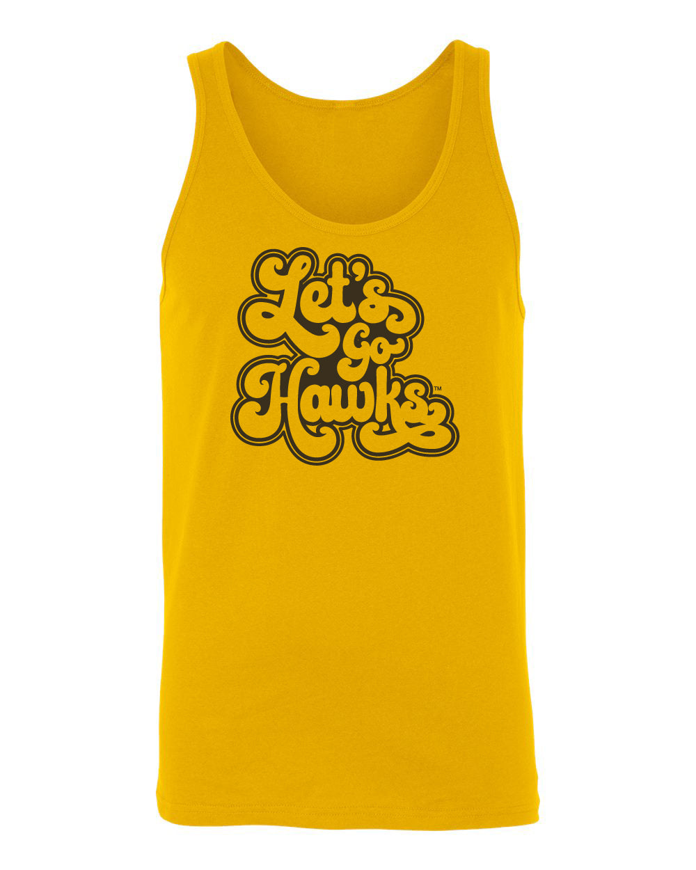 Women's Iowa Hawkeyes Tank Top - Retro Let's Go Hawks