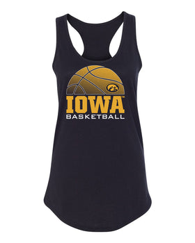 Women's Iowa Hawkeyes Tank Top - Iowa Basketball Oval Tigerhawk